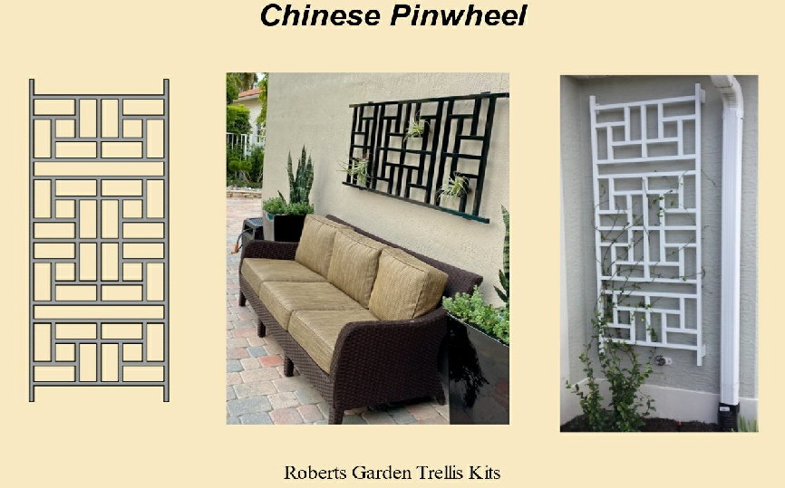 Chinese Pin Wheel Aluminum Garden Tellis Kits